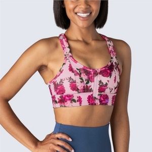 SheFit 3luxe Bra - Pink Floral Print